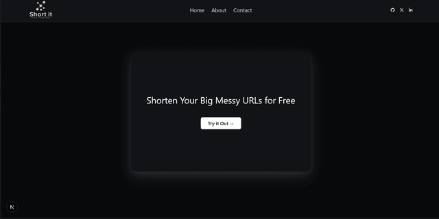 Short-it: An Url Shortner